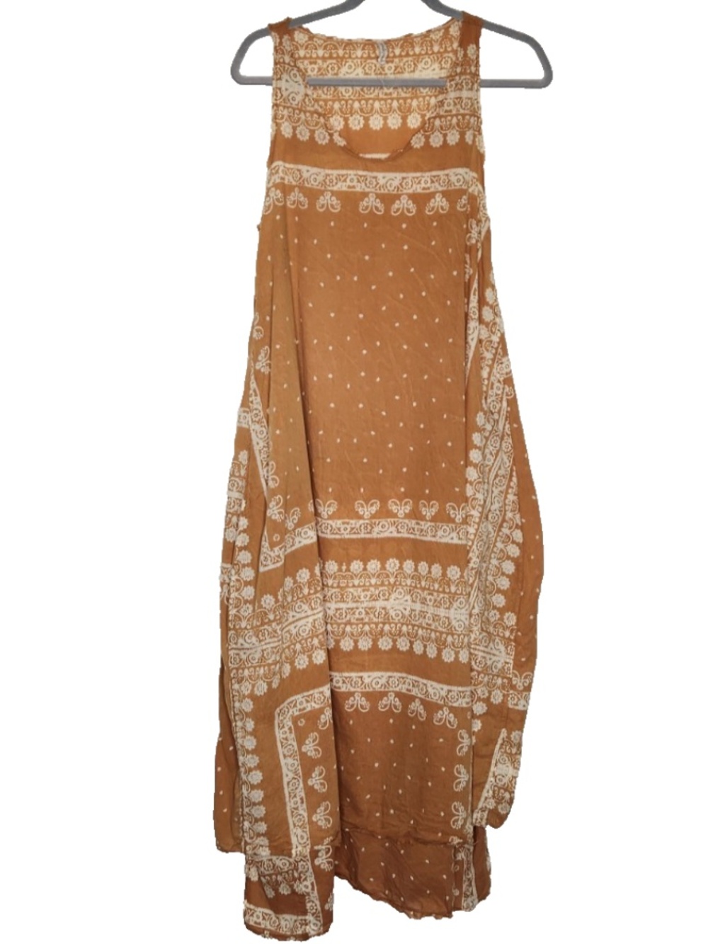 MAGNOLIA PEARL Layla Tank Dress Floral FLOWER CHILD Cotton Maxi Boho Oversized
